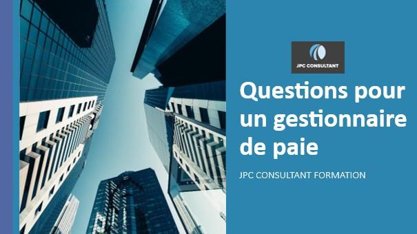 Questions gest paie